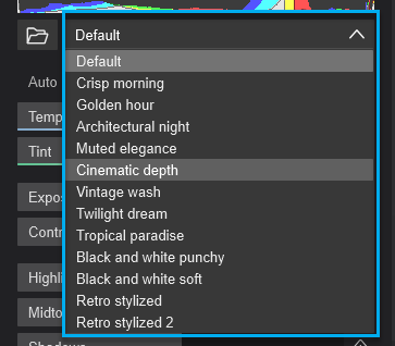 Select a Preset LUT.png