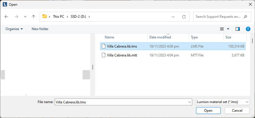 How do you copy, paste, save and load Materials in Lumion 2023 and 