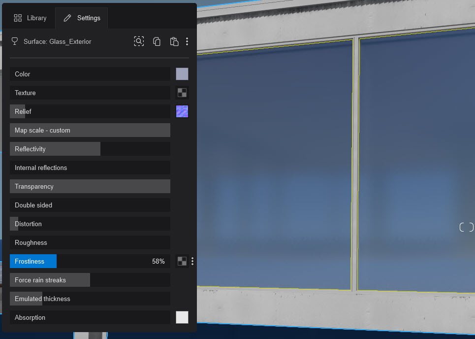 Lumion2024 _Glass _Default Settings from an Imported Material _onModel _changed.jpg