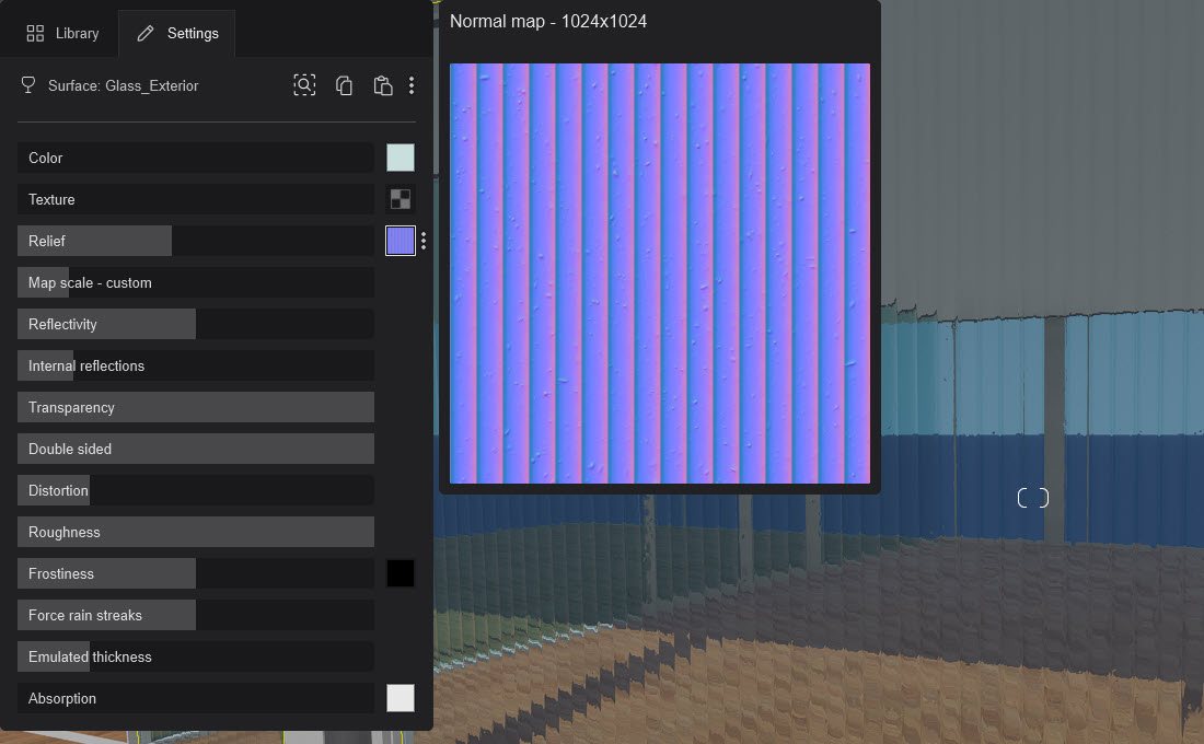 Lumion2024 _Glass _Settings-using ArchitecturalGlass02 Mat Lib.jpg