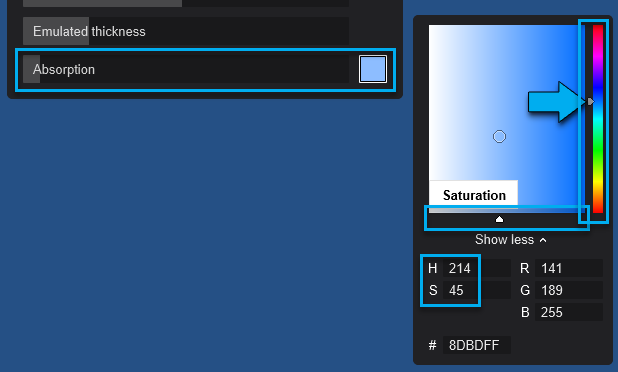 Lumion2024 _Glass _Specific _Absorption _ColorPicker.png