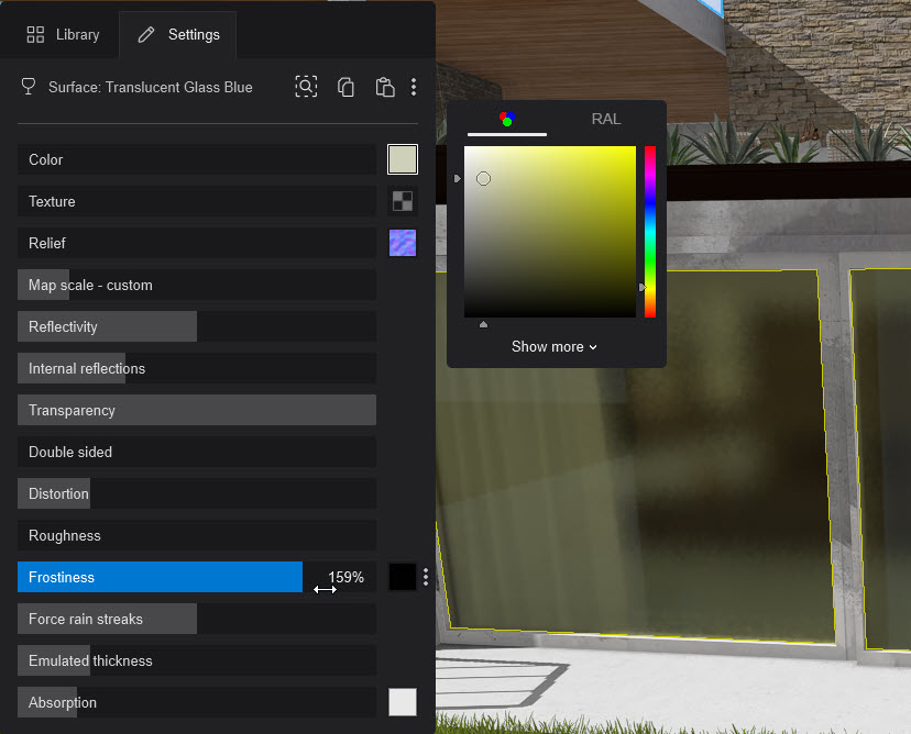 Lumion2024  _Glass-Library _selecting DecoGlass003 -changeSettings.jpg