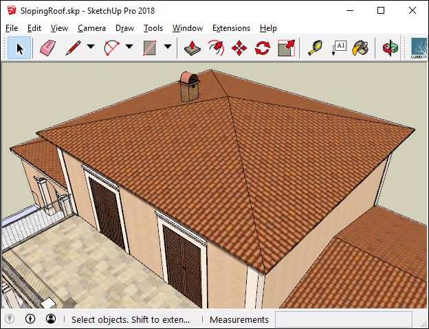 How Do You Get Roof Tile Directions Aligned To The Slope Of The