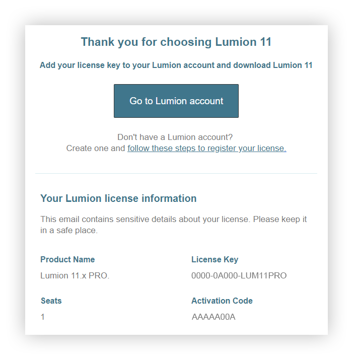 where can you find your lumion license key lumion