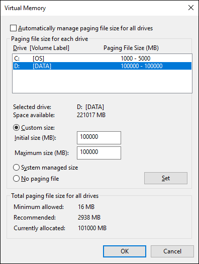 Udvej Avl Markeret How do you change the amount of Virtual Memory in Windows? – Lumion - User  Support