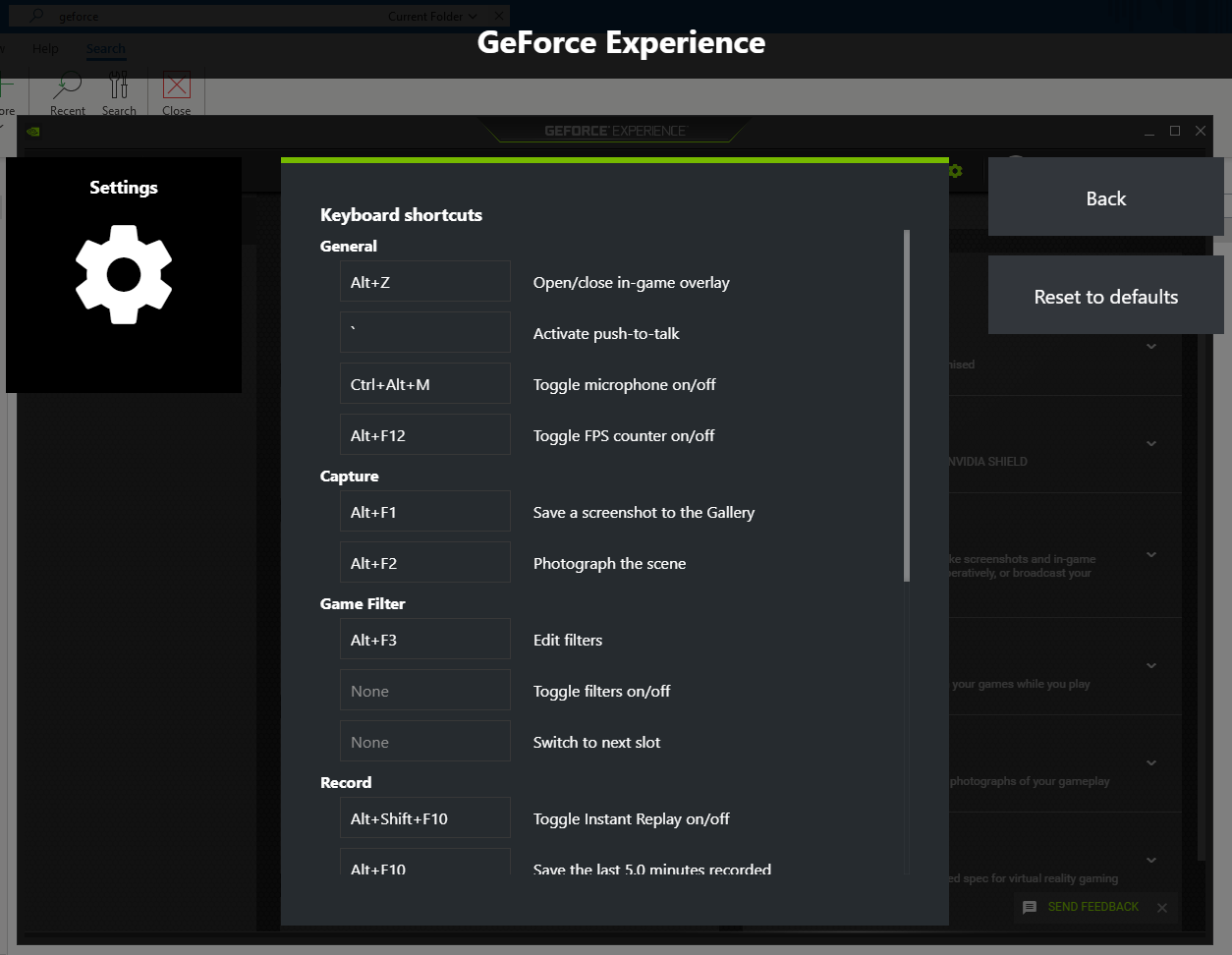 geforce experience overlay hotkey