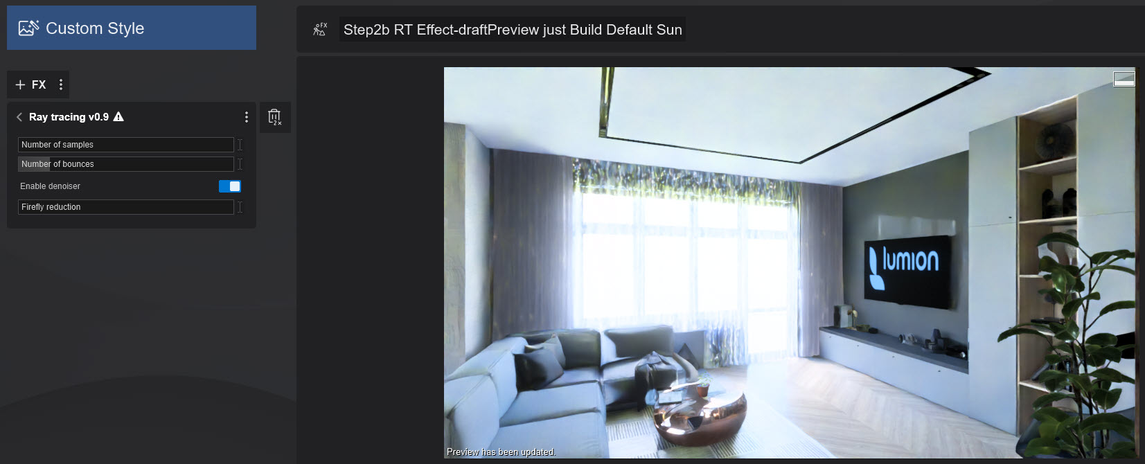 How do you use the new Ray Tracing Effect? – Lumion - User Support