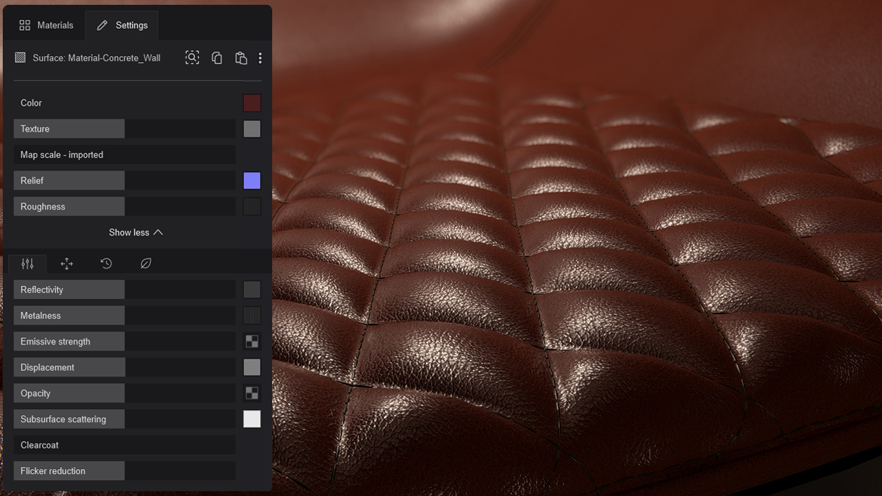 Worn Brown Leather Texture with Scratches and Dents, Free PBR