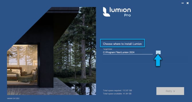 Instlaling - not enough space- choose where to Install