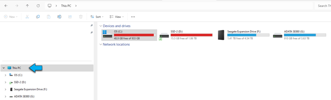 Free File Space _Window File Explorer - Ths PC _Tiles View.png