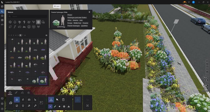 Ex-SubEnv _Area-AnyShape-Front with Flowers - Placed