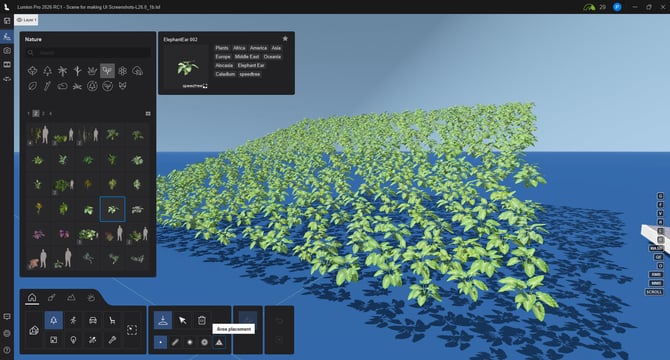 L26.0 Area Placement-Area-Surface General_on a SlopedSurface-placed and surface hidden