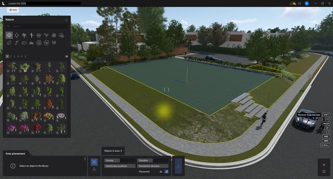 L26.0 Area Placement-Area-Surface selection - SHIFT to sleect another surface