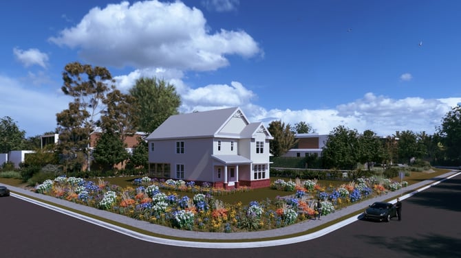 Suburban Env-Template _populated Gardens  flowerpower