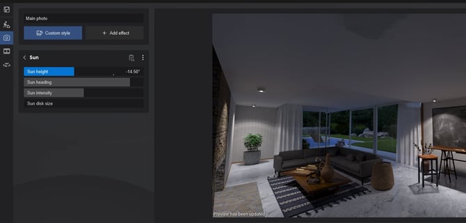 LightingNotShowing ExampleProj-Kaufmann _PhotoMode-MasterEffectsList-Lighting Effects-Sun-tempdark