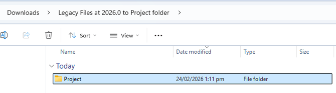 4-New1e. Copy-M ove Projects folder from extracted