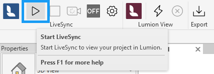 LiveSync and LView 25.4.6 Play btn