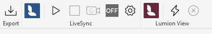 LiveSync and LView 25.4.6 ribbon buttons-Reordered-Export btn-2