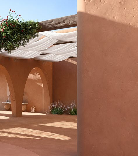 Example Project Meditteranean Villa asIs PS1 Desktop_RT Courtyard - right-473x532px