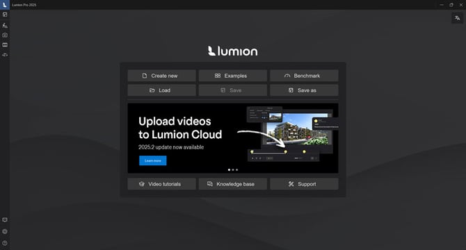 Open Lumion-Home screen L2025_840p