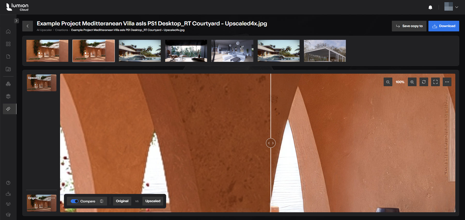 LCloud AIUpscaler _Upscaled-Comparing-fullUI