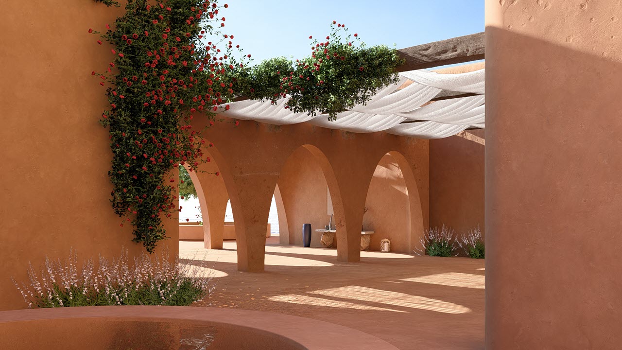 Example Project Meditteranean Villa asIs PS1 Email_RT Courtyard - 2 _1280x720